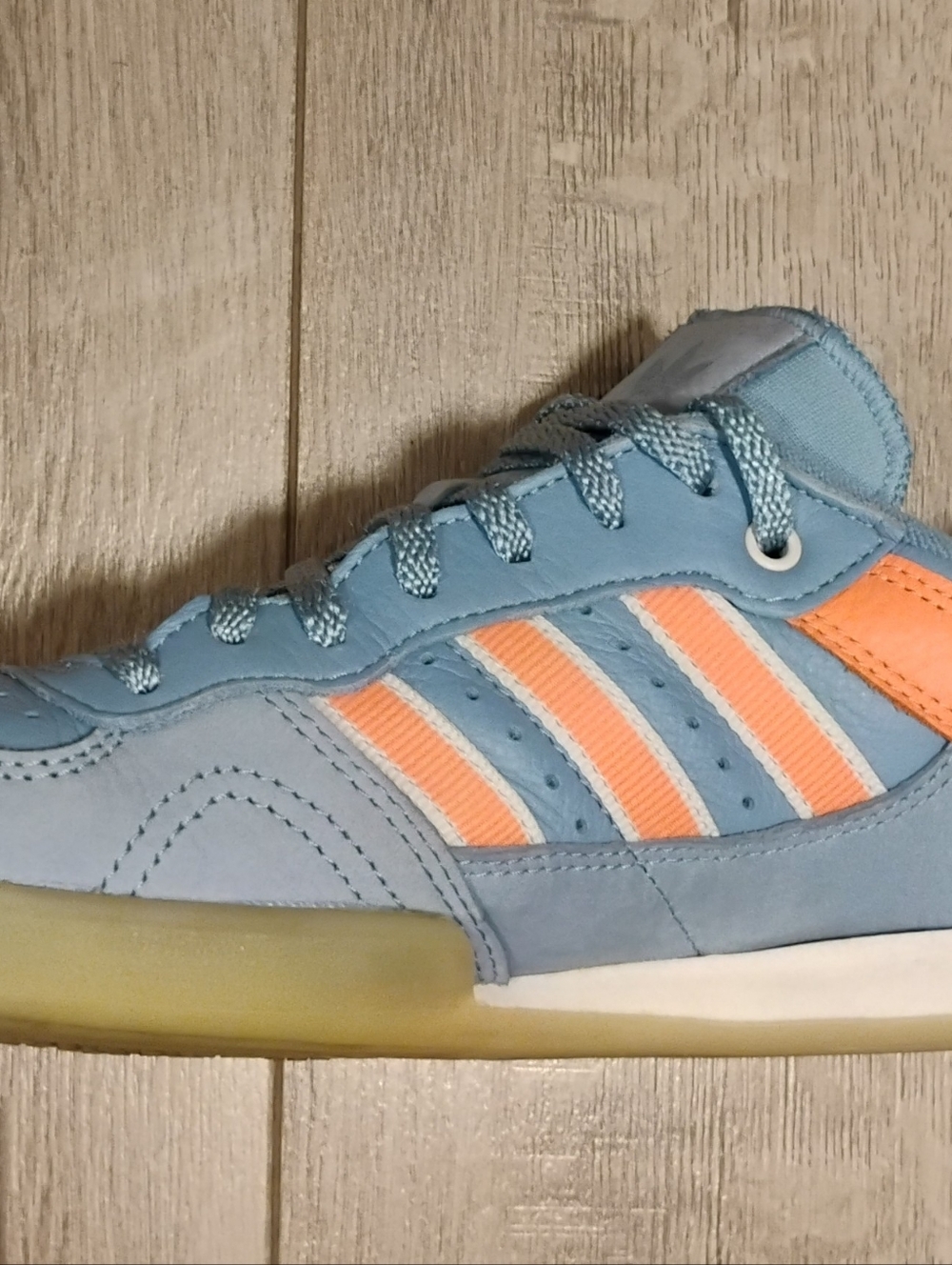 Adidas X Oyster Holdings Handball Top Sneaker Ash Blue Men's Size  9 Unisex - Picture 7 of 11